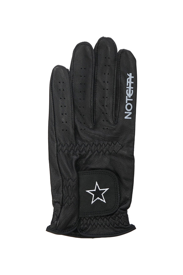 Leather Golf Glove BLACK x BLACK