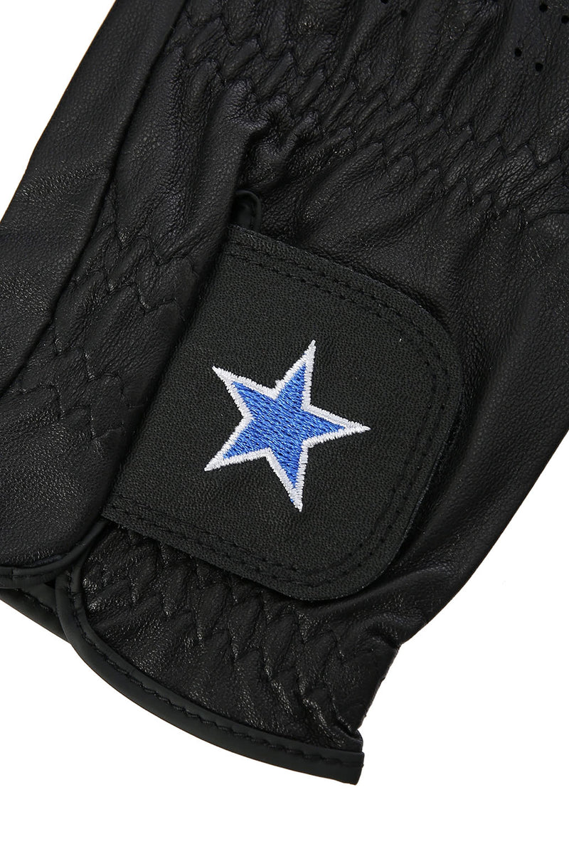 Leather Golf Glove BLACK x BLUE