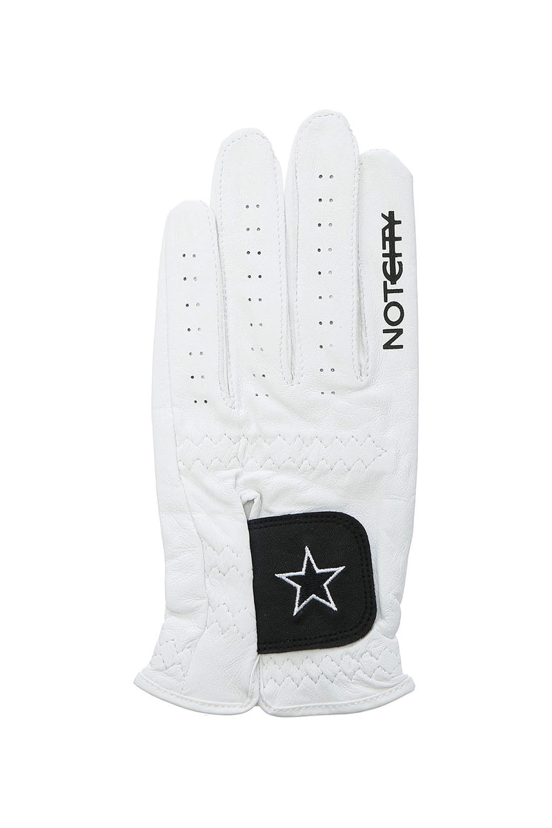 Leather Golf Glove WHITE x BLACK
